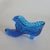 1950s Vintage Fenton Colonial Blue Hobnail Cat Head Slipper Art Glass Figurine For Sale - Image 5 of 8