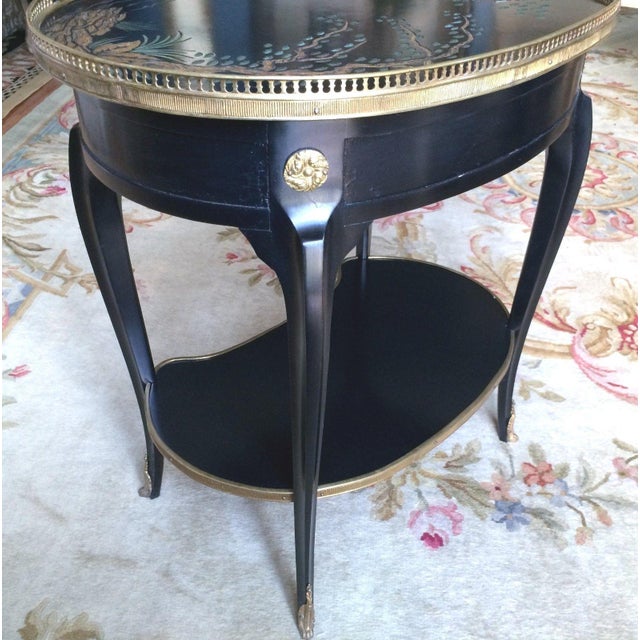 Mid 20th Century French Louis XV Chinoiserie Side Table For Sale - Image 5 of 6