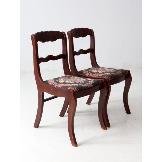 Vintage Tell City Colonial Revival Chairs Pair For Sale - Image 14 of 16