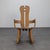 A rare brutalist rocking chair by belgian designer de puydt, crafted in solid oak with striking joinery and sculptural...