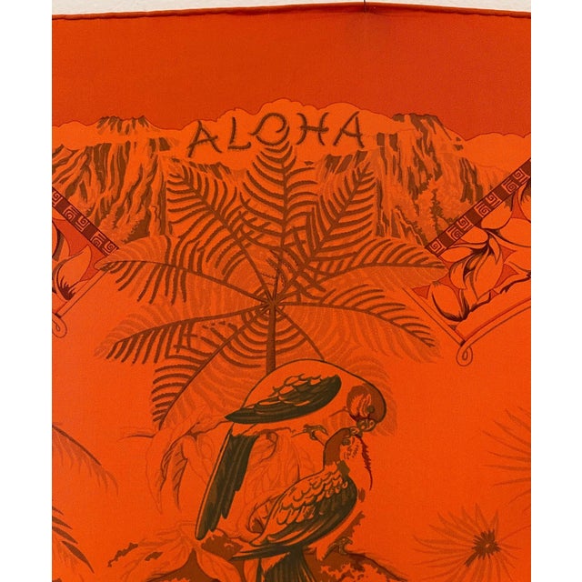 Hermès Surteint Aloha Foulard En Soie 2000 Bourthounieux Laurence For Sale In New York - Image 6 of 9