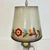 1950s Vintage Boho Chic Farmhouse Calico Floral Small Tole Table Lamp. For Sale - Image 6 of 13