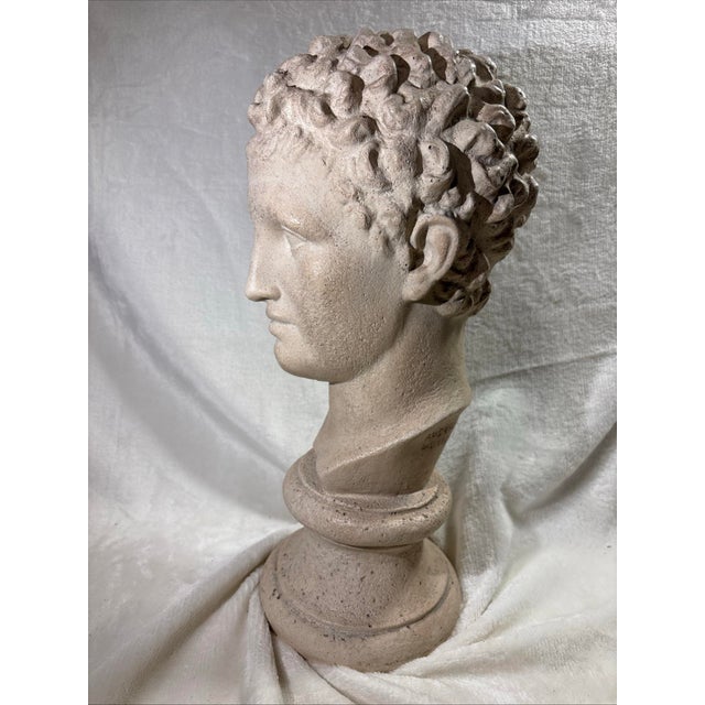 Traditional Vintage 16” 1984 Austin Productions Bust of Michelangelo's David Sculpture For Sale - Image 3 of 12