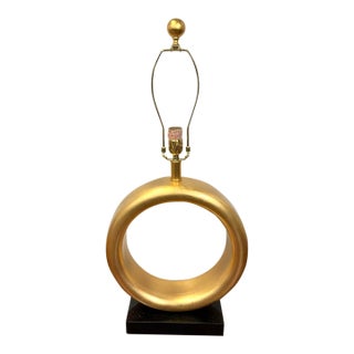 Currey & Co Gold Ring Lamp For Sale