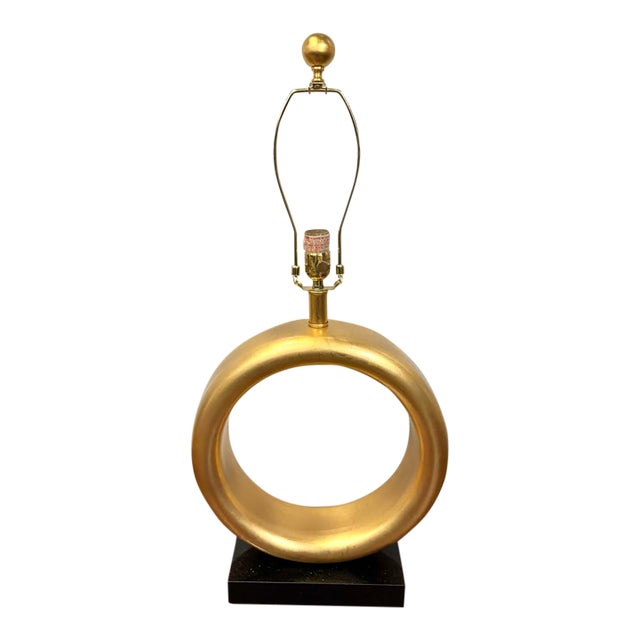 Currey & Co Gold Ring Lamp For Sale