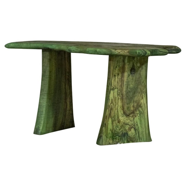 Olive Wood Coffee Table by BehaghelFoiny For Sale