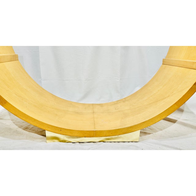 Vintage Modern Art Deco Glass Top Table For Sale - Image 4 of 6