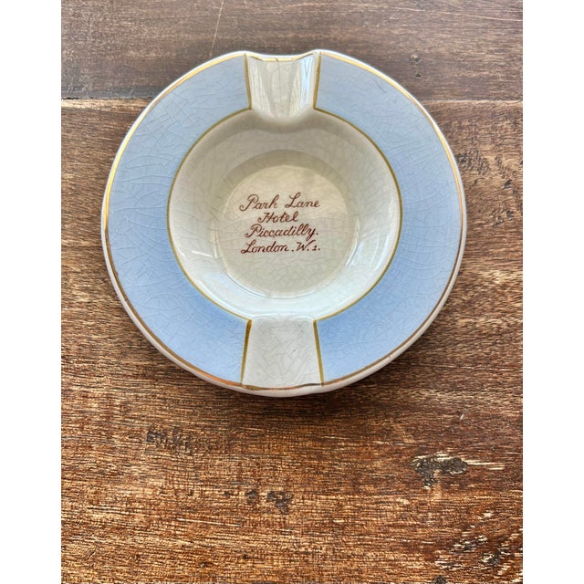 Mid 20th Century Rare Art Deco Park Lane Hotel Piccadilly Porcelain Vide-Poche / Ashtray For Sale - Image 5 of 5