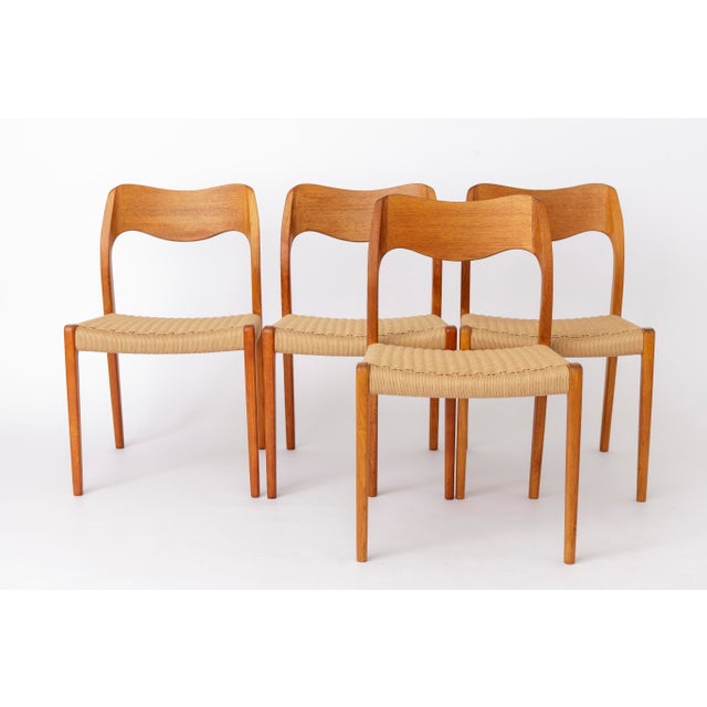 Vintage Danish Model 71 Dining Chairs from J.L. Møllers, 1960s, Set of 6 For Sale - Image 18 of 18