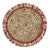 Deborah Rhodes Fringe Raffia Placemats, Red, Set of 4 For Sale
