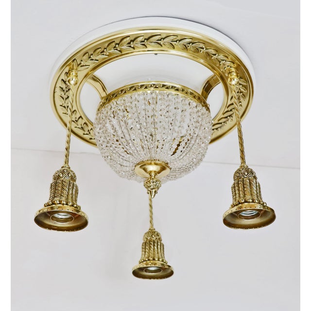 Art Nouveau Ceiling Lamp, 1890s For Sale - Image 6 of 11