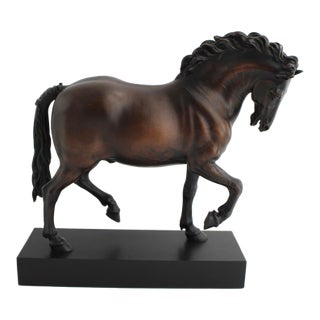 Giovanni Bologna's Bronzed Medici Horse Sculpture, Tabletop 10.5" For Sale