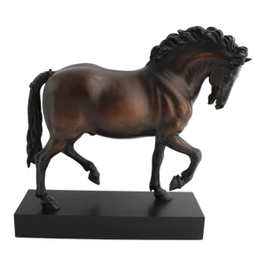 Giovanni Bologna's Bronzed Medici Horse Sculpture, Tabletop 10.5"