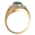 14KY Vintage Jadeite Jade & Diamond(0.60) Ring, size 7.5 For Sale - Image 4 of 5