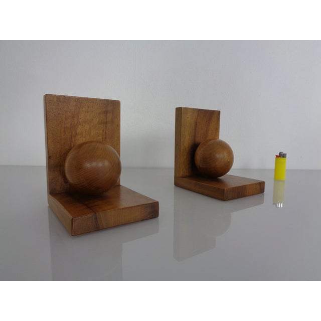 Vintage Wooden Bookends, Germany, 1950s, Set of 2 For Sale - Image 12 of 15