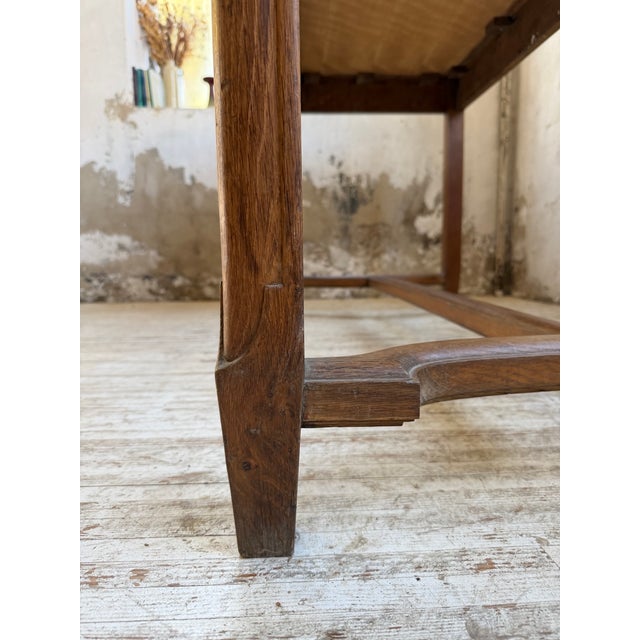 Antique Drapers Worktable in Oak, 1900 For Sale - Image 9 of 18