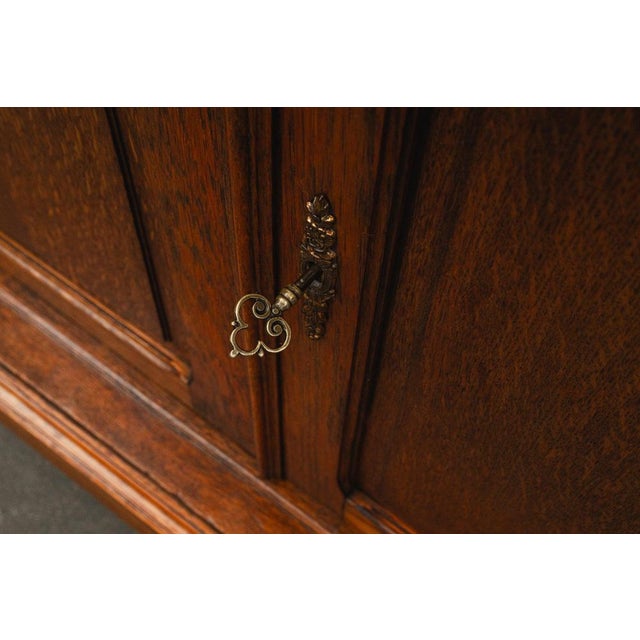 Antique Art Nouveau Sideboard in Oak, 1890s For Sale - Image 17 of 18