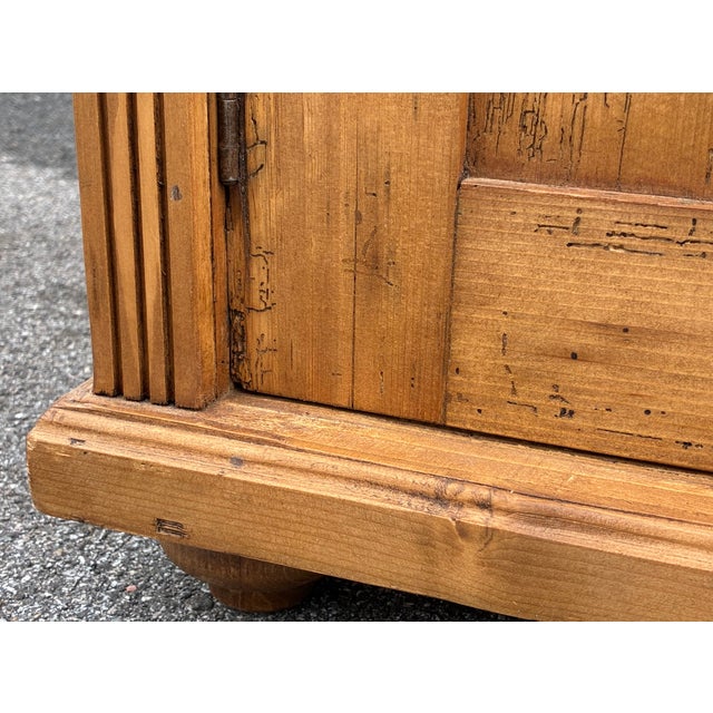 Pine Two Door Three Drawer Dresser Base For Sale - Image 9 of 15