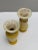 Chinoiserie Set of Two Midcentury Petite Ceramic Textured Vases For Sale - Image 3 of 7