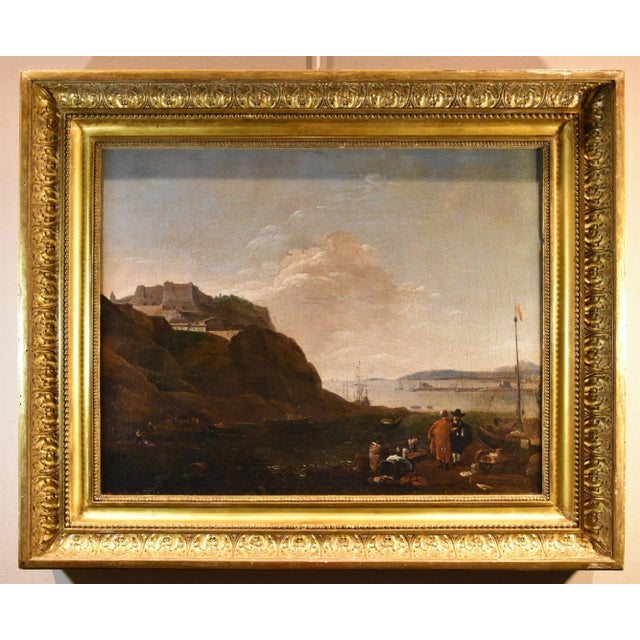 Thomas wyck (bewerwyck 1616- haarlem 1677) signed lower left: twyck (under the floating barrel) coastal view of the...