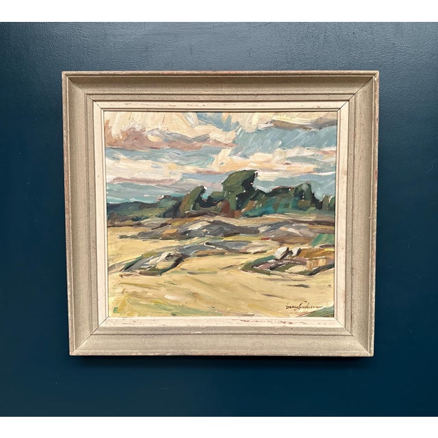 Georg Andersson, Mountains Landscape, 1950s, Oil Painting on Canvas, Framed For Sale - Image 17 of 17
