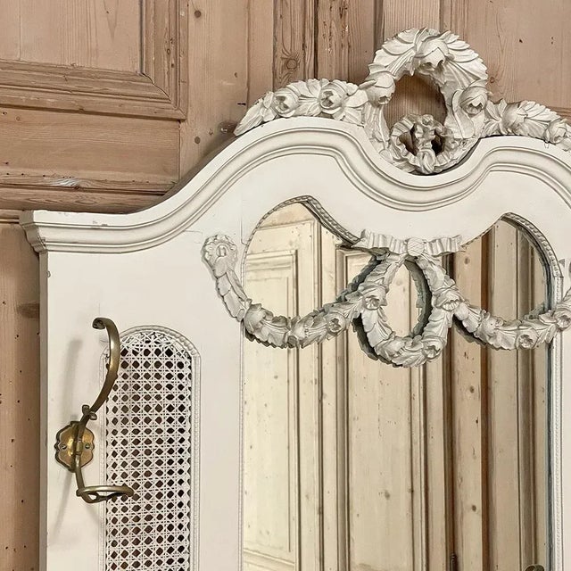 19th Century French Louis XVI Painted Hall Tree For Sale - Image 4 of 12