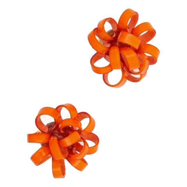 GRIBOUILLE, Earrings, Orange, Stud For Sale