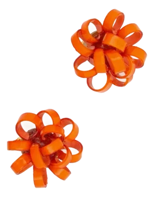 GRIBOUILLE, Earrings, Orange, Stud