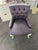 Designer Lavender Tufted Geometric Accent Chair With Cabriole Legs For Sale - Image 4 of 6