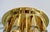 Metal Large Space Age Circular Brass Ceiling Light, 1970s For Sale - Image 7 of 12