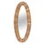 Mid-Century Bamboo and Rattan Oval Wall Mirror, Italy, 1960s For Sale - Image 12 of 12