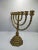 Brass Seven-Branched Candleholder Menorah, 1950s For Sale - Image 4 of 9