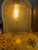 Design Plus Gallery presents a Pair of Wall Sconces with Broad Brass Back Plates and Mercury Glass Shades. These dreamy...