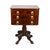 Traditional Antique Federal Period Mahogany Three Drawer Stand With Embossed Brass Pulls C. 1820 For Sale - Image 3 of 11