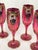 Ruby Red Mid 20th Century Persian Champagne and Cordial - Set of 12 For Sale - Image 8 of 13