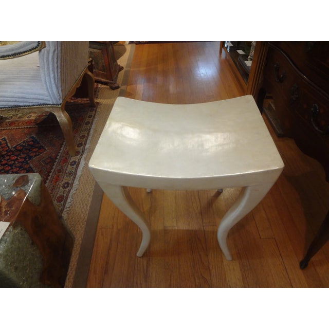 Paper French Modern Parchment Bench by R & Y Augousti For Sale - Image 7 of 12