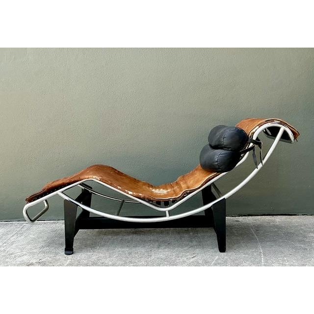 Vintage Lc2 Chaise Lounge After Corbusier For Sale - Image 9 of 12