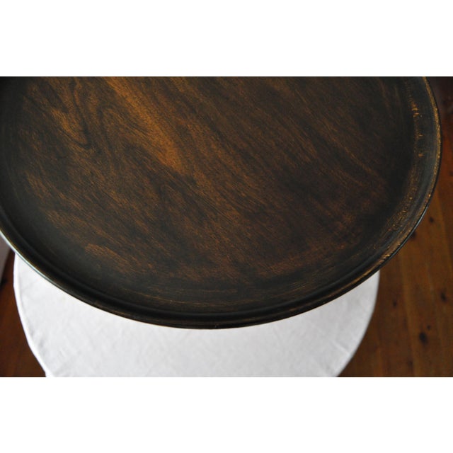 Side Table in Stained Dark Beech by Anton Kildeberg For Sale - Image 12 of 14