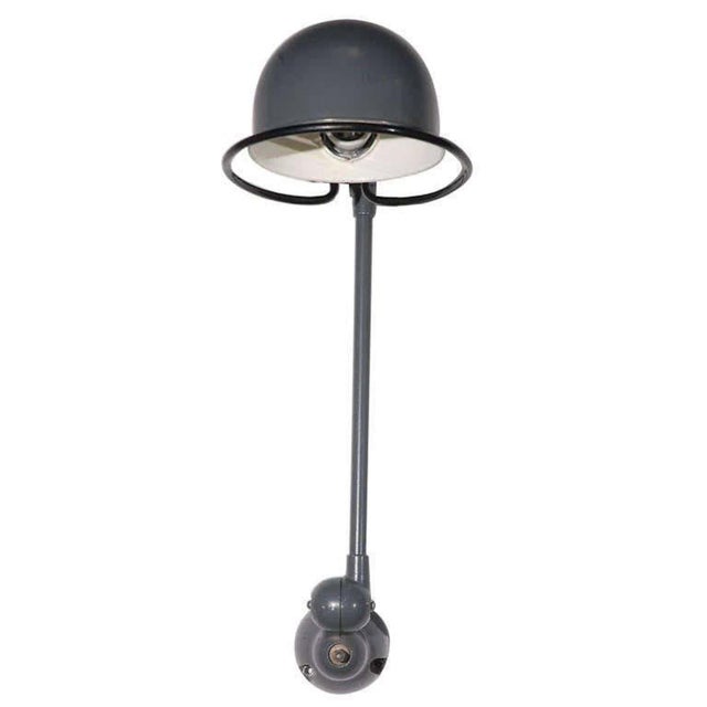 Vintage French Industrial Metal Lamp by Jean-Louis Domecq for Jielde Factory For Sale - Image 11 of 12