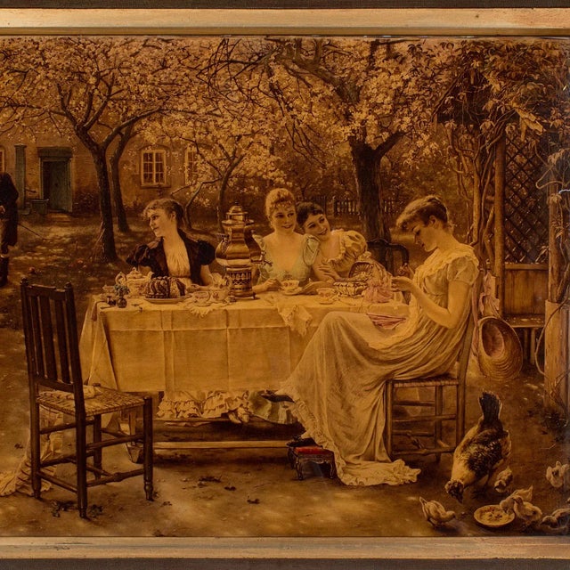 Late 19th Century Antique Crystoleum Picture, German, Framed, Mezzotint Painting, Art, Victorian For Sale - Image 5 of 12