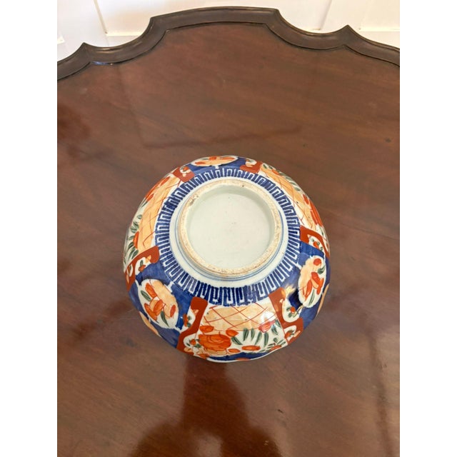 Antique Japanese Imari Bowl, 1880 For Sale - Image 3 of 9
