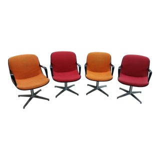 Charles Pollock Steelcase Office Chairs - Set of 4 For Sale