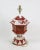 Chinoiserie Rust Red Hexagon Tole Urn Lamp，retro Table Lamp For Sale - Image 3 of 9