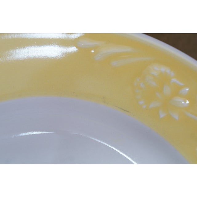 Yellow Vintage Lenox Yellow Poppies Rainbow Porcelain Dinner Plates Dinnerware - 7 pcs For Sale - Image 8 of 11