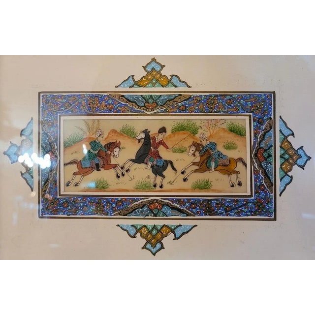 Mid 20th Century Persian Desk Set With Khatam Mosaic For Sale - Image 5 of 9