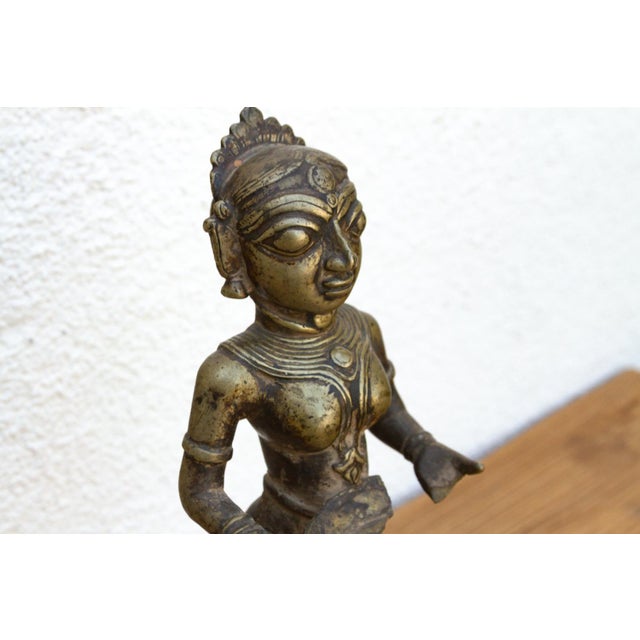 Tall Indian Lost-Wax Pavai Temple Icon For Sale In Los Angeles - Image 6 of 12