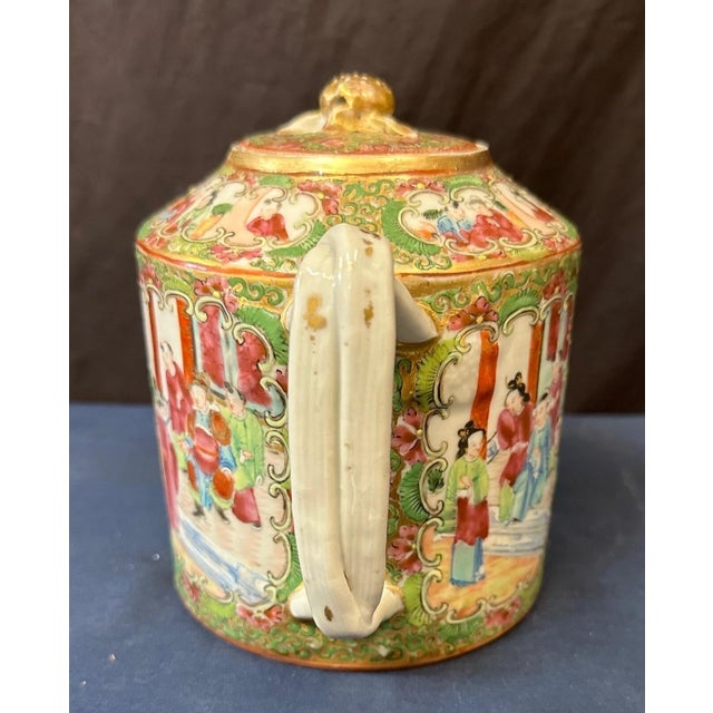 19th Century Rose Medallion Teapot For Sale - Image 10 of 12