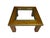 Mid-Century Modern 1950s Olive Ash Burl and Brass Coffee Table With Recessed Glass Insert For Sale - Image 3 of 9