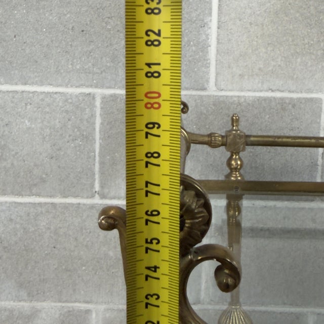 Vintage Brass Crystal Double Shelf Bar Trolley, 2000 For Sale - Image 10 of 11