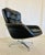 Mid-Century Danish Black Leather Swivel Chair by Bramin from Bramin For Sale - Image 10 of 18